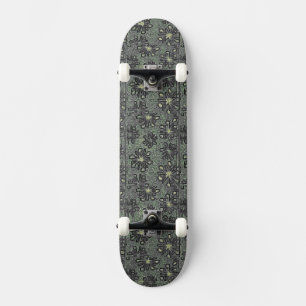 Skateboard Tons noirs contre gris