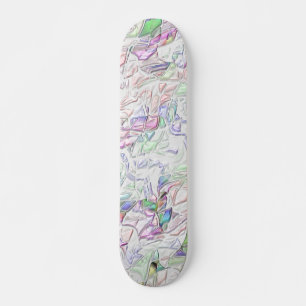 Skateboard Tons pérola ou peças coloridas ao creme