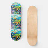 Skateboard Tortue à peinture (Recto)