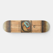 Skateboard Totem d'aigle de l'Alaska (Horz)
