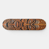 Skateboard Totem hawaïen Tiki Masque bois style Art (Horz)