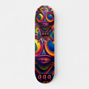 Skateboard Totme psychédélique tribal 7 3/4" tablette de plan