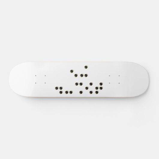 Skateboard Touchez-moi planche à roulettes (braille) (Horz)