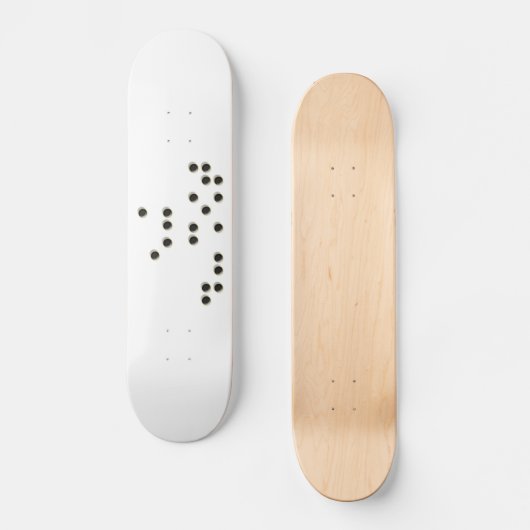 Skateboard Touchez-moi planche à roulettes (braille) (Recto)
