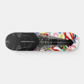 Skateboard Tour Art-Eiffel Abstrait (Horz)