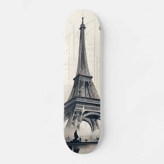 Skateboard Tour Eiffel Paris (Recto)