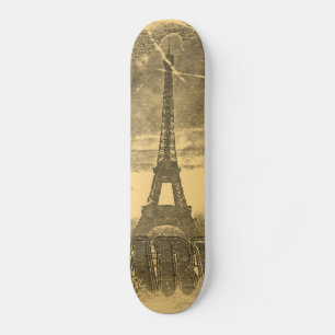 Skateboard Tour Eiffel vintage Paris