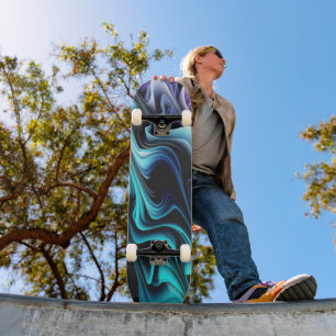 Skateboard Tourbillon abstrait