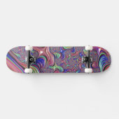 Skateboard Tourbillon Abstrait Coloré Spirale Fractale Psyché (Horz)