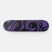 Skateboard Tourbillon en marbre rouge et noir (Horz)