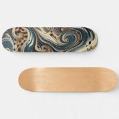 Skateboard Tourbillon Imprimé Léopard Abstrait (Horz)