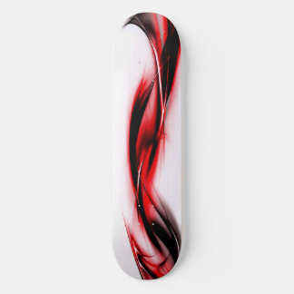 Skateboard Tourbillon Rouge Abstrait