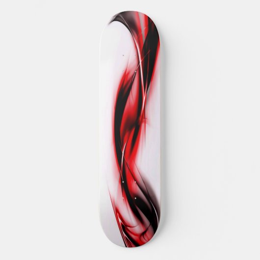 Skateboard Tourbillon Rouge Abstrait (Recto)