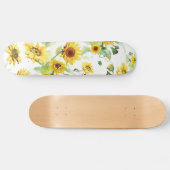 Skateboard Tournesol aquarelle (Horz)