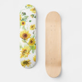 Skateboard Tournesol aquarelle (Recto)