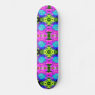 Skateboard Tournesol bleu Abstrait