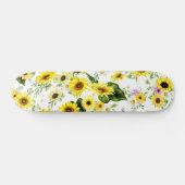 Skateboard Tournesol d'aquarelle 7 (Horz)