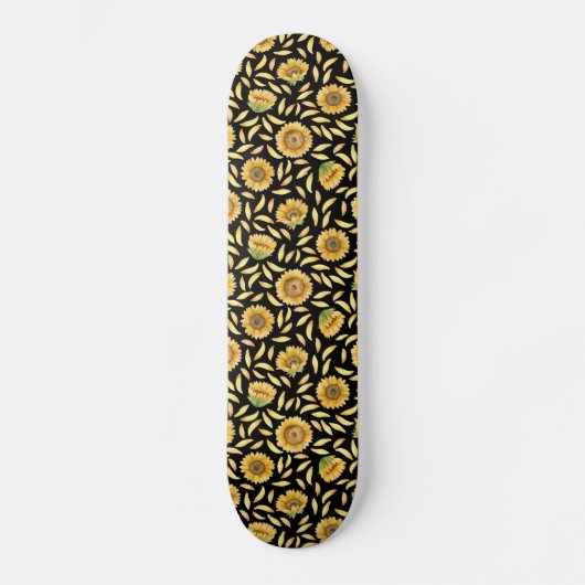 Skateboard Tournesol doré (Recto)