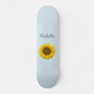 Skateboard Tournesol Jaune Personnalisé Cute Pays Floral