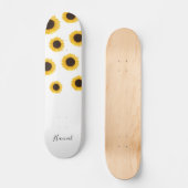 Skateboard Tournesol moderne personnalisé (Recto)