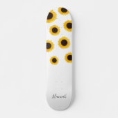 Skateboard Tournesol moderne personnalisé (Devant)