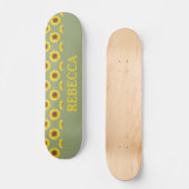 Skateboard Tournesol vert Sage (Recto)