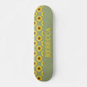 Skateboard Tournesol vert Sage (Devant)