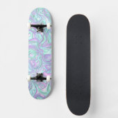 Skateboard Tournures 3D colorées psychédéliques (Recto)
