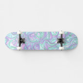 Skateboard Tournures 3D colorées psychédéliques (Horz)
