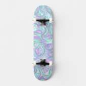 Skateboard Tournures 3D colorées psychédéliques (Recto)