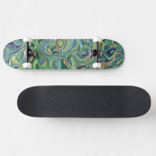 Skateboard Tournures 3D colorées psychédéliques