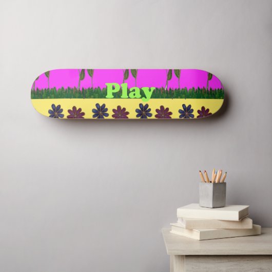 Skateboard Tout le travail et aucun jeu (Art mural (Horz))