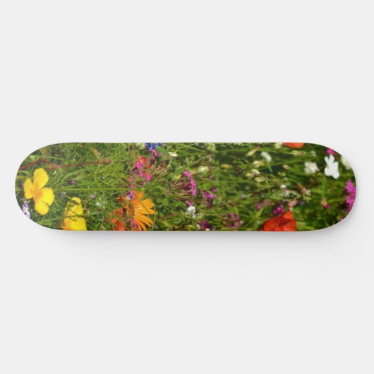 Skateboard toutes sortes de belles fleurs (Horz)