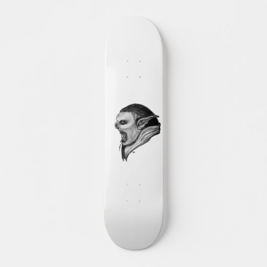 Skateboard Tracer le design noir et blanc (Devant)
