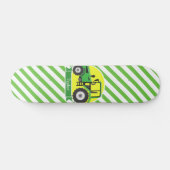 Skateboard Tracteur agricole vert avec jaune; vert et blanc (Horz)