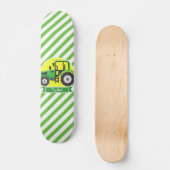 Skateboard Tracteur agricole vert avec jaune; vert et blanc (Recto)