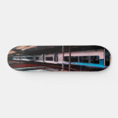 Skateboard Train bleu et argent (Horz)