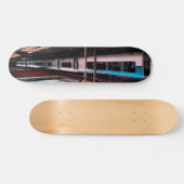 Skateboard Train bleu et argent (Horz)