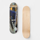 Skateboard Train bleu et jaune (Recto)
