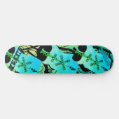 Skateboard Train Planche à Roulettes Corbeau Bleu Vert Dynami (Horz)