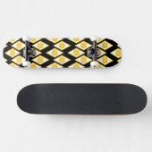 Skateboard Tranches d'agrume dans le motif moderne de diamant (Horz)