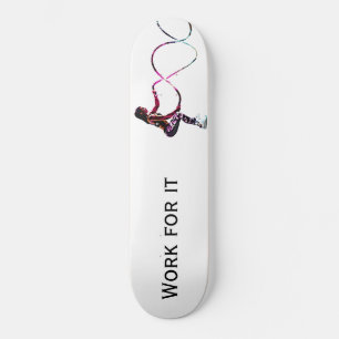 Skateboard Travail pour elle - Battle Ropes Fitness noir et b