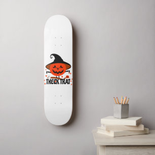 Skateboard Treck Trat Citrouille Sourire