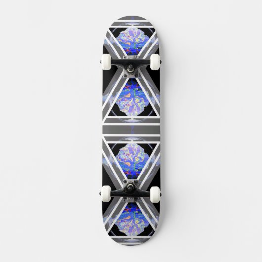 Skateboard Triangle 3D gris triangle triangle (Recto)