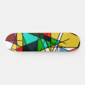 Skateboard Triangle Coloré Géométrique Moderne (Horz)