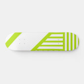 Skateboard Triangle en Lime Vert et Blanc (Horz)