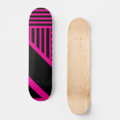 Skateboard Triangle en Magenta et Noir (Recto)