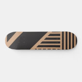 Skateboard Triangle en tan et noir (Horz)