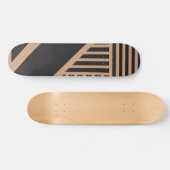 Skateboard Triangle en tan et noir (Horz)