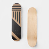 Skateboard Triangle en tan et noir (Recto)